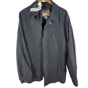 Eddie Bauer Men's Black Rain Jacket Size Large